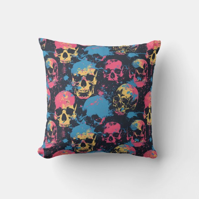 Urban Art Skull Pillow Design A46 Kissen (Vorderseite)