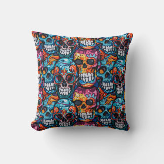 Urban Art Skull Pillow Design A56 Kissen