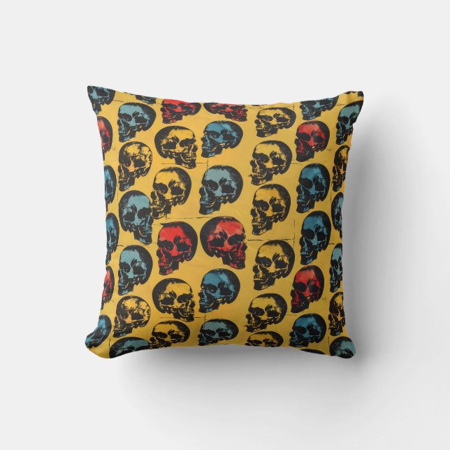 Urban Art Skull Pillow Design, Cojín B46 Kissen (Vorderseite)