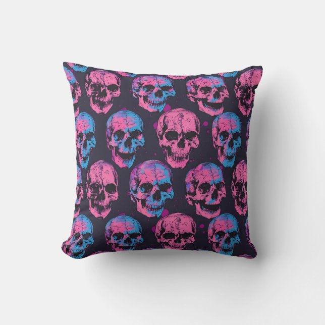 Urban Art Skull Pillow Design, Cojín B52 Kissen (Vorderseite)