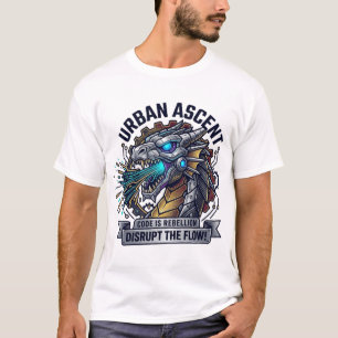 Urban Ascent Code ist Rebellion Cybernetic Dragon T-Shirt
