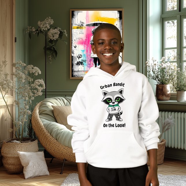 Urban Bandit Hoodie - Streetwise Raccoon (Von Creator hochgeladen)