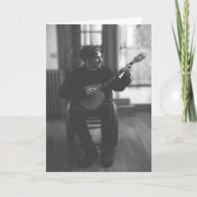 Urban Banjo-Spieler Karte (Vorderseite)