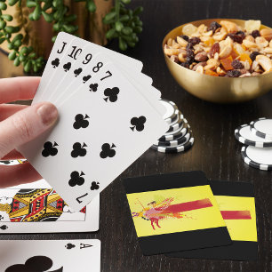 Urban Banner Red Yellow Playing Cards Spielkarten