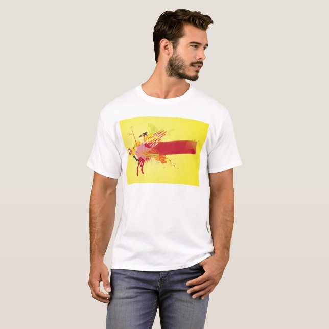 Urban Banner Red Yellow T-Shirt (Vorne ganz)