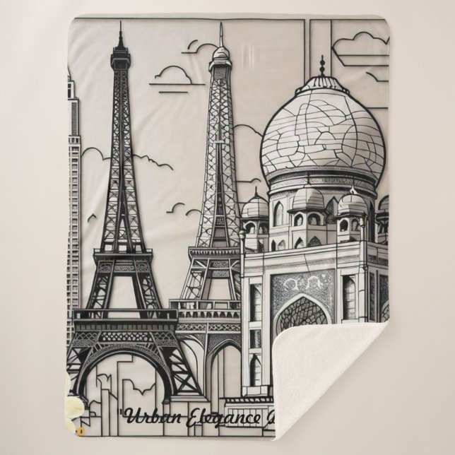 "Urban Beauty" Sherpadecke (Vorderseite)