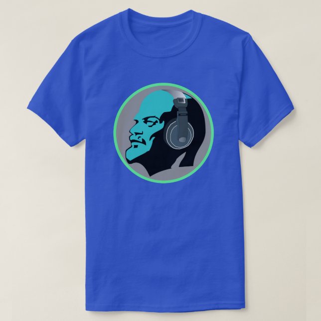 URBAN BLAUE LENIN MIT KOPFSTEINEN T-Shirt (Design vorne)