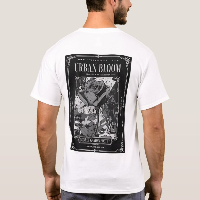 Urban Bloom Street Art T-Shirt (Rückseite)