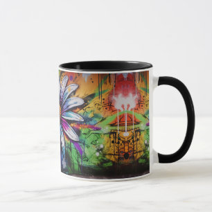Urban Blooms - Graffiti & Floral Fusion Tasse