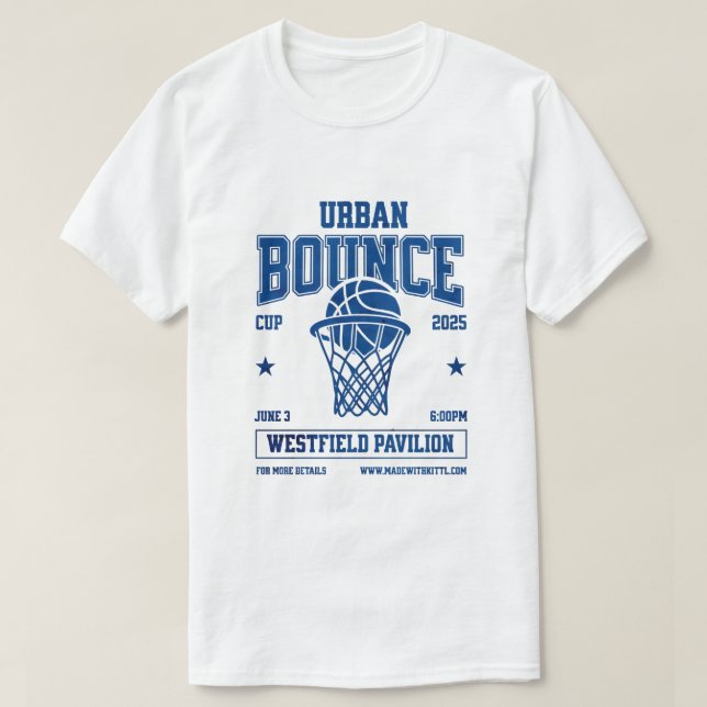 Urban Bounce Cup 2025 Basketball Event T-Shirt (Design vorne)