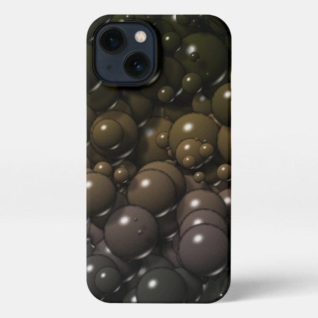 Urban Bubble Camouflage iPhone Case Hülle (Rückseite)