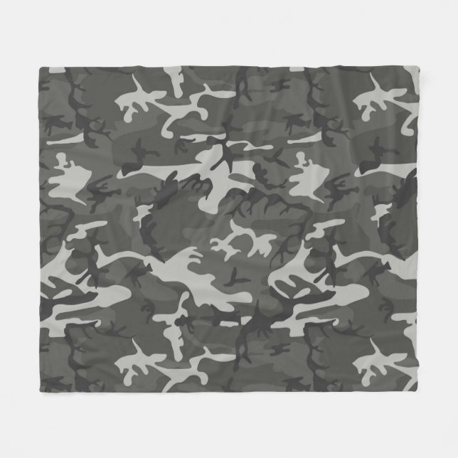 Urban Camouflage Pattern Fleecedecke (Vorderseite (Horizontal))