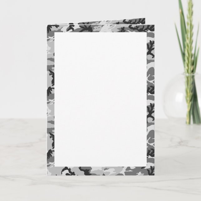 Urban Camouflage Pattern - Schwarz & Grau (Vorderseite)