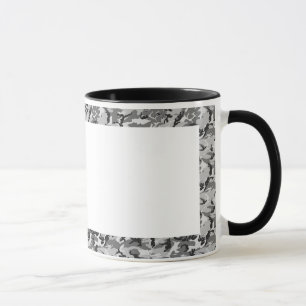 Urban Camouflage Pattern - Schwarz & Grau Tasse