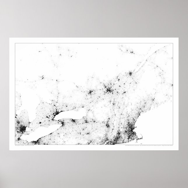 Urban Canada Census Dotmap Poster (Vorne)