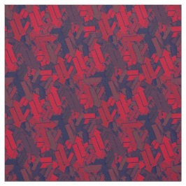 Urban Chaos in jeder Art rotes Navy Pfeile Muster Stoff