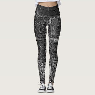 Urban Chic: Coole Brick-Wall-Textur Leggings
