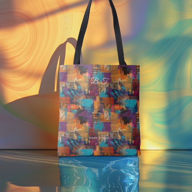 Urban Chic Personalisiert Tote Bag mit Initialen (Von Creator hochgeladen)