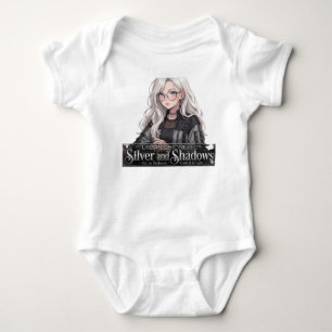 Urban Chic Rebellin Silber und Schatten Anime Mädc Baby Strampler
