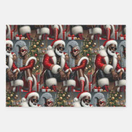 Urban Chic Santa Geschenkpapier Set
