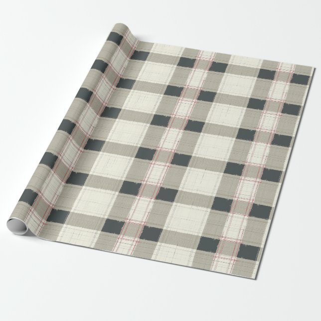 Urban Chic Tartan Wrapping Paper Geschenkpapier (Ungerollt)