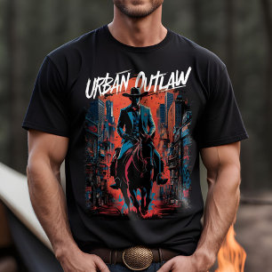 Urban Cowboy Graffiti T - Shirt   Edgy Streetwear