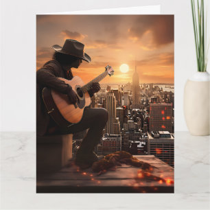 Urban Cowboy Happy Birthday GREETING CARD Karte
