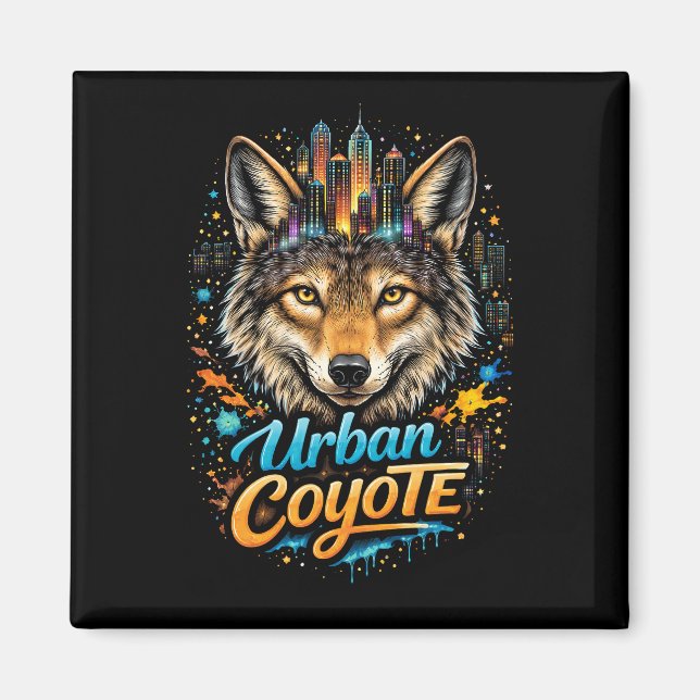 Urban Coyote Magnet (Vorne)