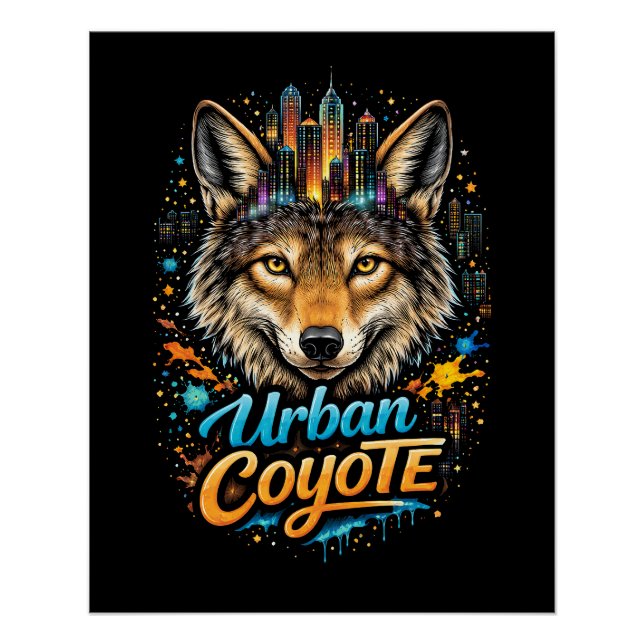 Urban Coyote Poster (Vorderseite)