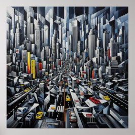 Urban Cubism Poster