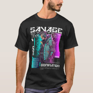 Urban Cyberpunk Streetwear Savage Dominanz T-Shirt