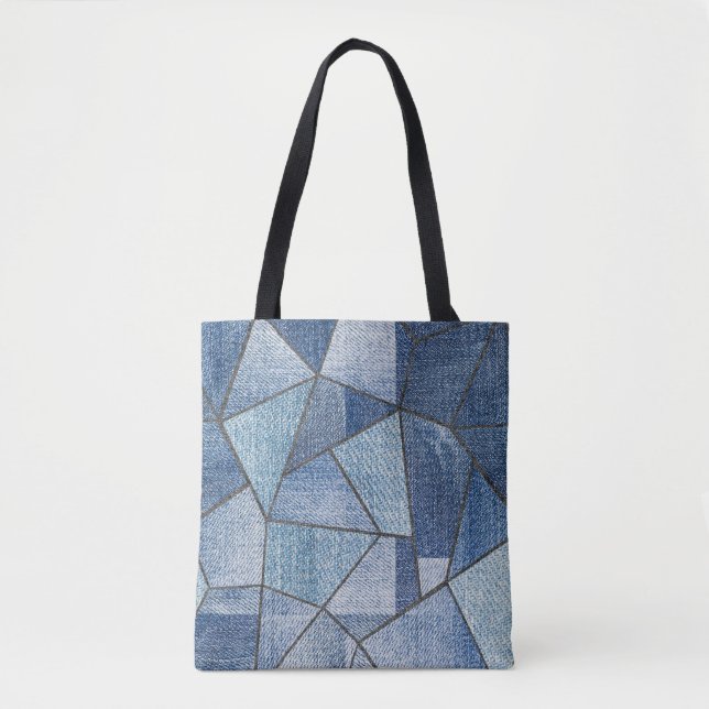 Urban Denim: Distressed Patchwork-Design (Vorderseite)