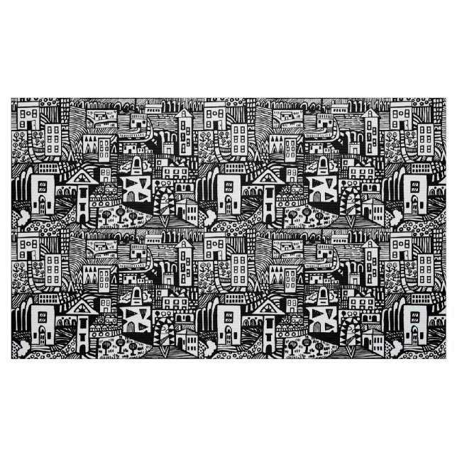 Urban Dream - Schwarz Stoff (Fat Quarter (45,7 x 55,9 cm))