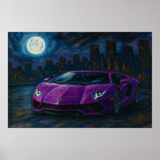 Urban Eclipse Auto Poster (Vorne)