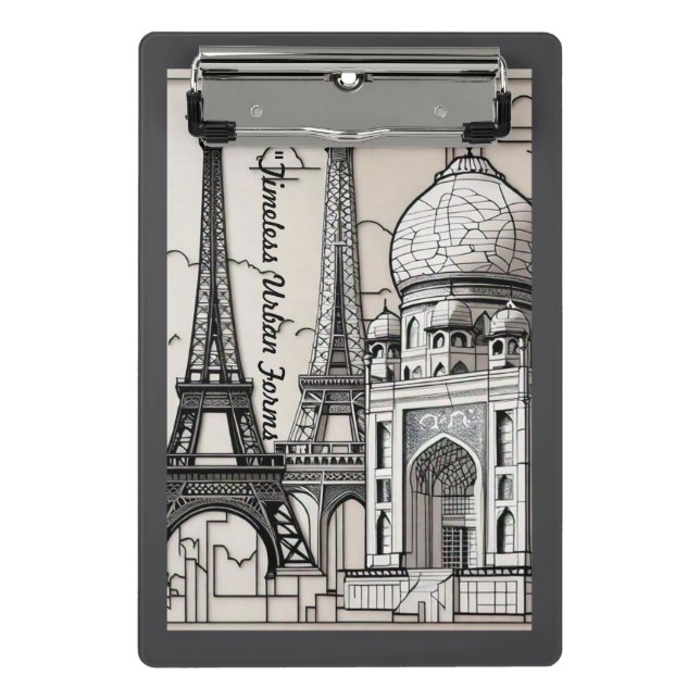 "Urban Elegance" Mini Klemmbrett (Vorderseite)