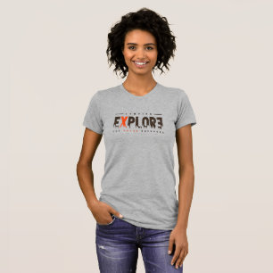 Urban Explorer Damen Slim Fit (Grau) T-Shirt