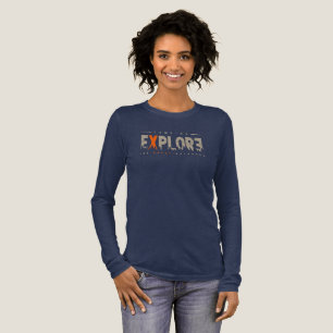 Urban Explorer (Dunkel Modus) Langarmshirt für D Tri-Blend Shirt