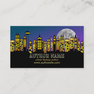 Urban Fantasy Author Business Card Visitenkarte