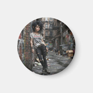Urban Fantasy Cool Girl Magnet