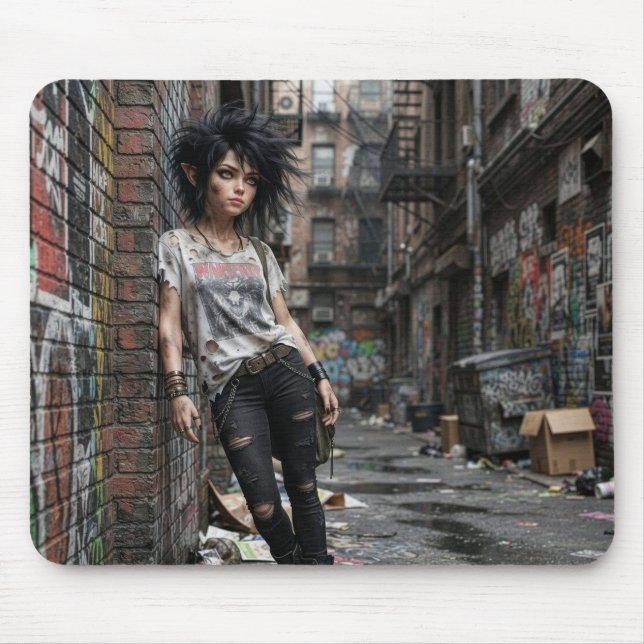 Urban Fantasy Cool Girl Mauspad (Vorne)