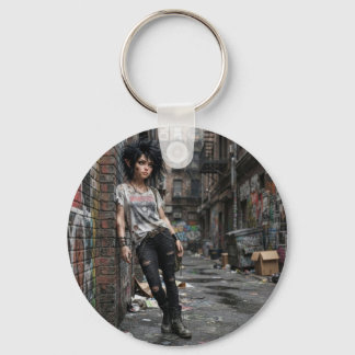 Urban Fantasy Cool Girl Schlüsselanhänger