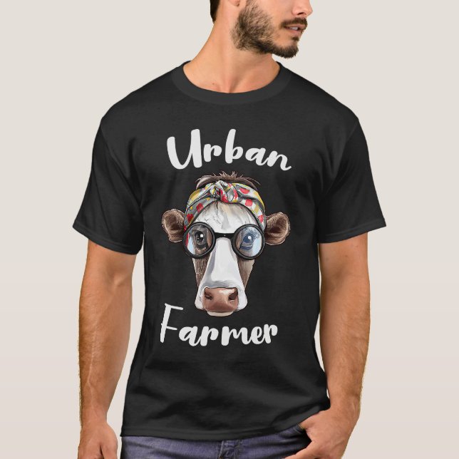 Urban Farmer for Urban Farming with Homestead Gard T-Shirt (Vorderseite)