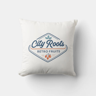 Urban Farming Retro Früchte City Roots Kissen