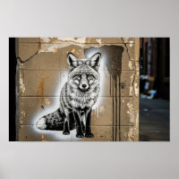 Urban Fox Stencil