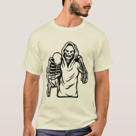 Urban Funny Streetwear Two Skeleton Friendship Tee