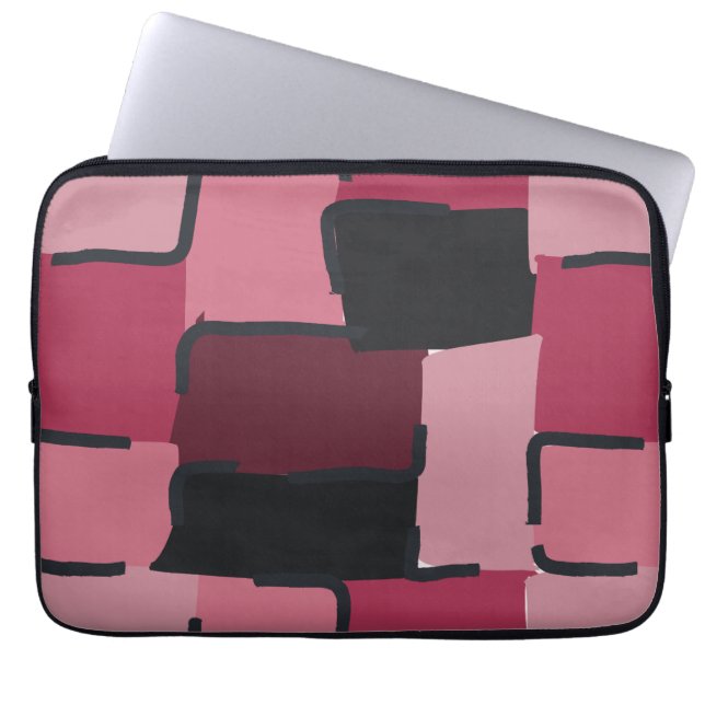 Urban Geo | Blush Muted | Hero Pattern Laptopschutzhülle (Vorderseite)
