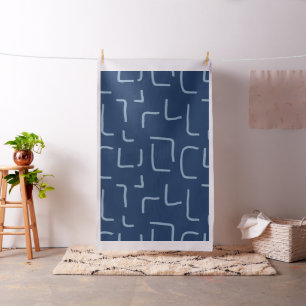 Urban Geo Cobalt Cool Blender Muster Stoff