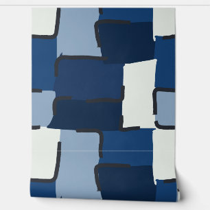 Urban Geo   Cobalt Cool   Hauptmerkmal Tapete