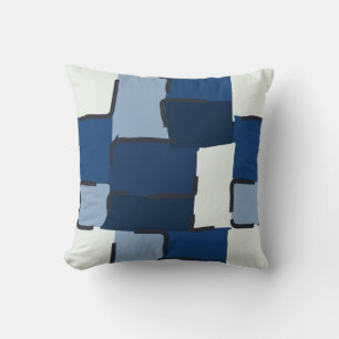 Urban Geo Cobalt Cool Hero Pattern Kissen