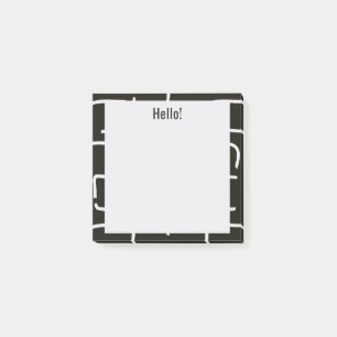 Urban Geo Onyx Neutral Blender Muster Post-it Klebezettel